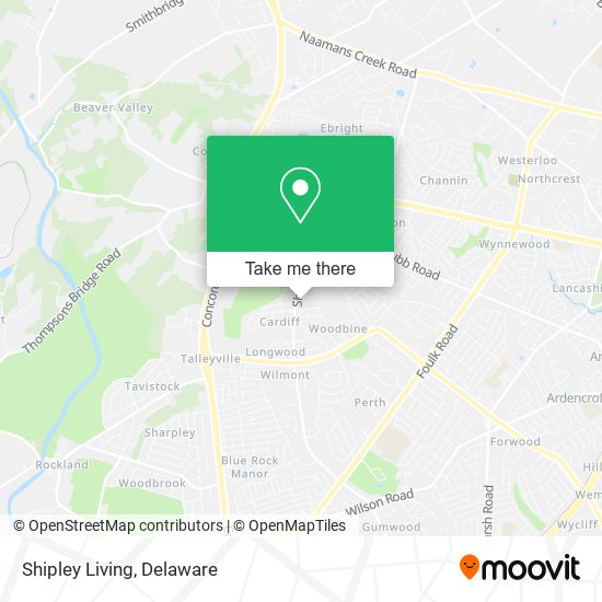 Shipley Living map