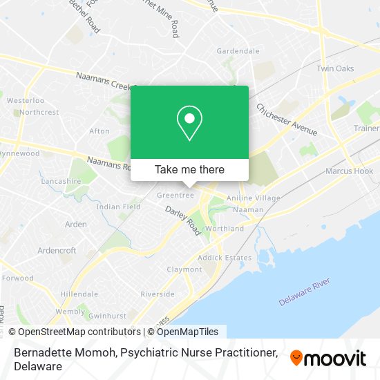 Mapa de Bernadette Momoh, Psychiatric Nurse Practitioner