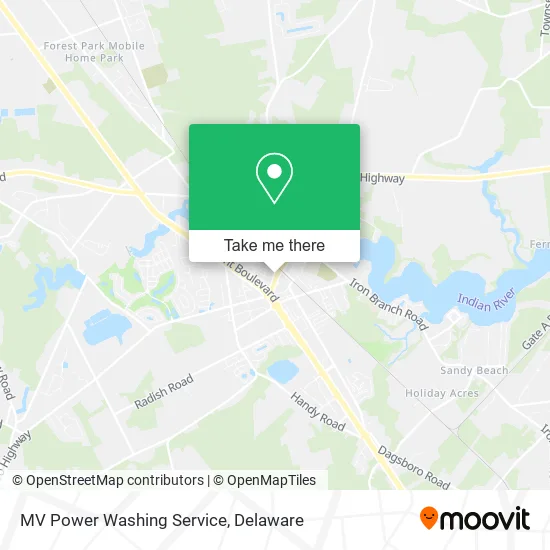 MV Power Washing Service map