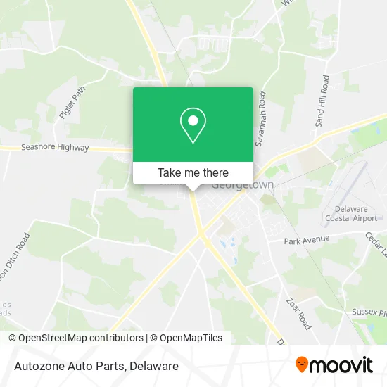 Autozone Auto Parts map