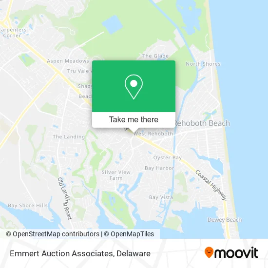 Emmert Auction Associates map