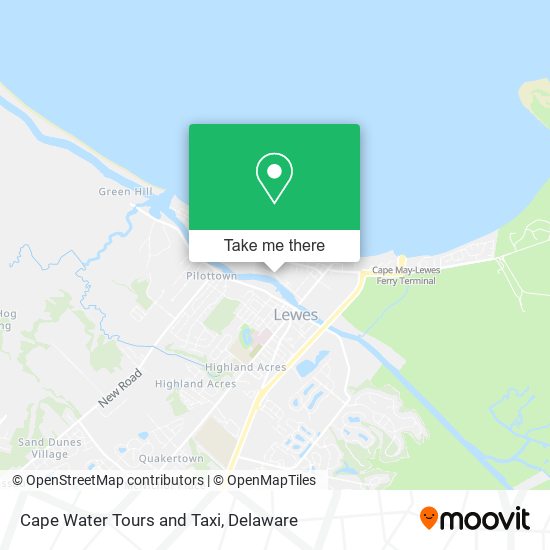 Mapa de Cape Water Tours and Taxi