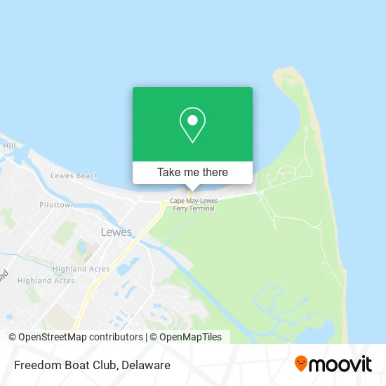 Freedom Boat Club map