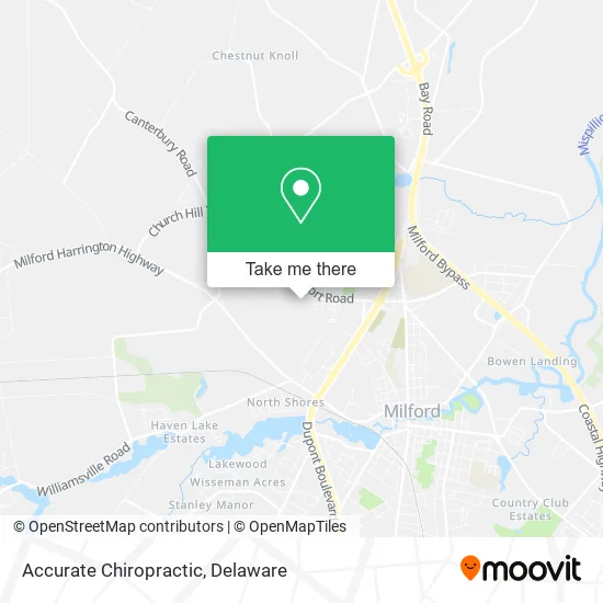 Accurate Chiropractic map