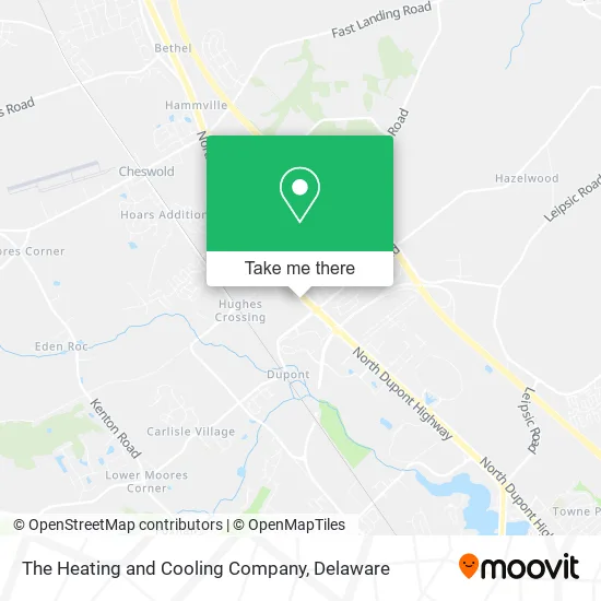 Mapa de The Heating and Cooling Company