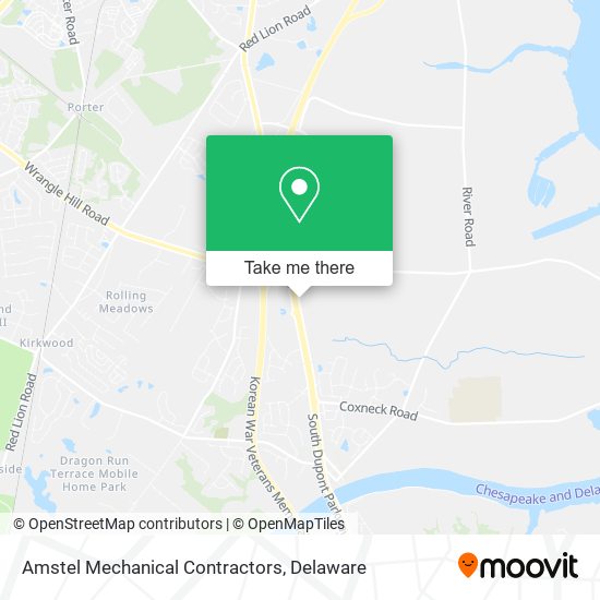 Amstel Mechanical Contractors map