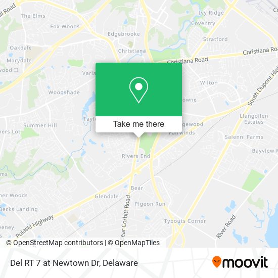 Del RT 7 at Newtown Dr map