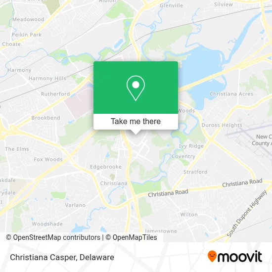 Christiana Casper map