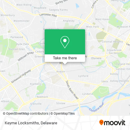 Keyme Locksmiths map