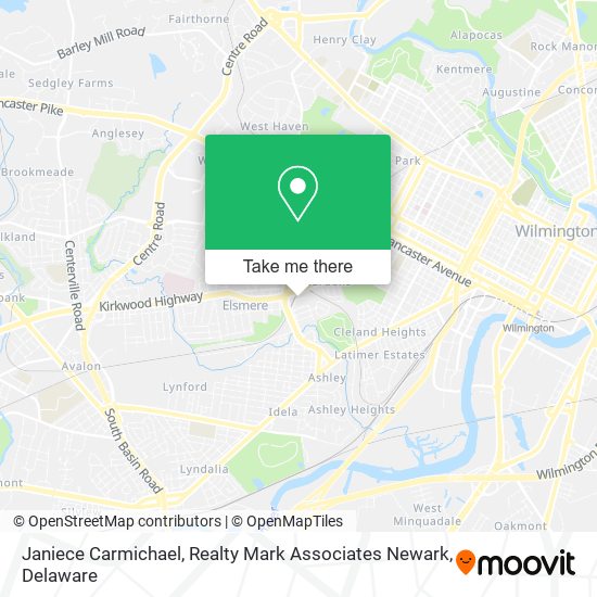 Mapa de Janiece Carmichael, Realty Mark Associates Newark