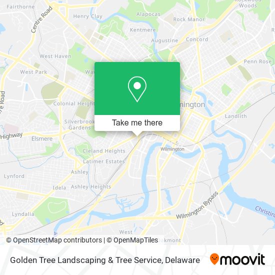 Golden Tree Landscaping & Tree Service map