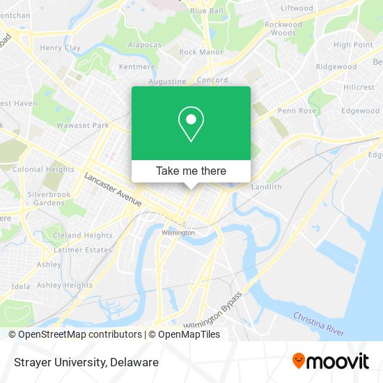 Strayer University map