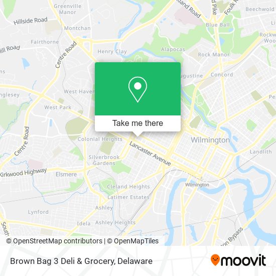 Mapa de Brown Bag 3 Deli & Grocery