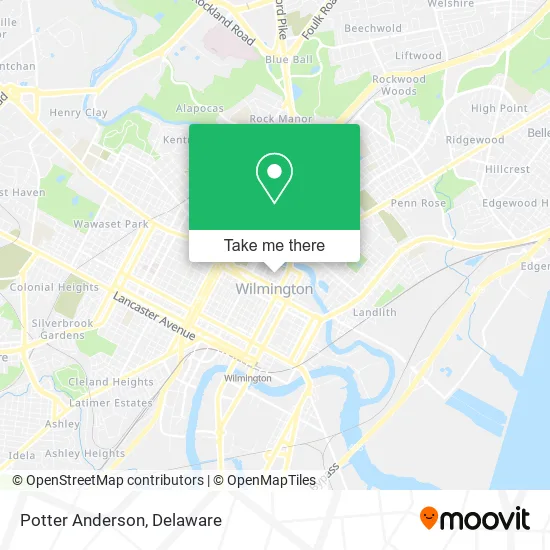 Potter Anderson map