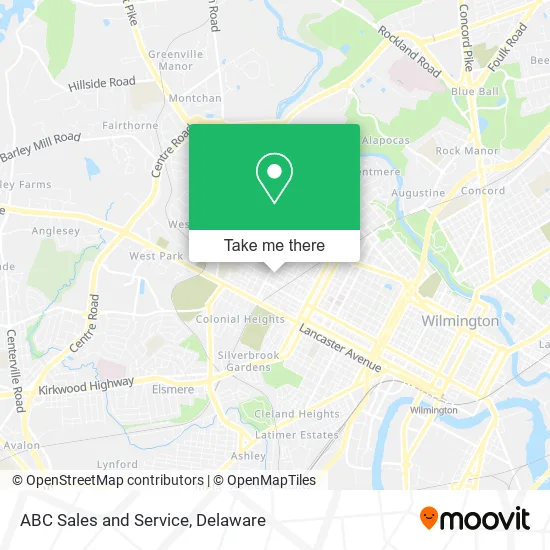 ABC Sales and Service map