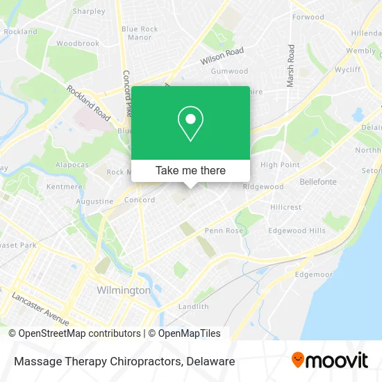 Massage Therapy Chiropractors map