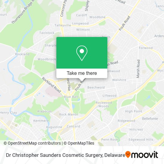 Dr Christopher Saunders Cosmetic Surgery map