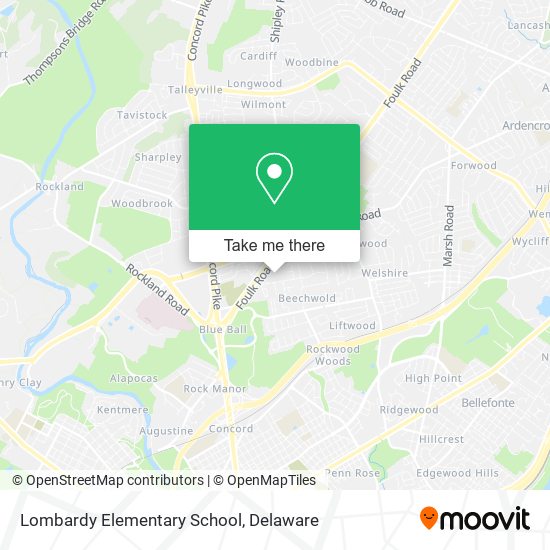 Mapa de Lombardy Elementary School