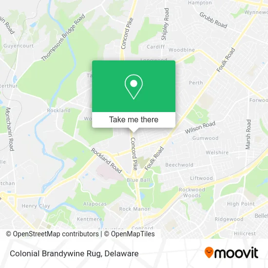 Colonial Brandywine Rug map