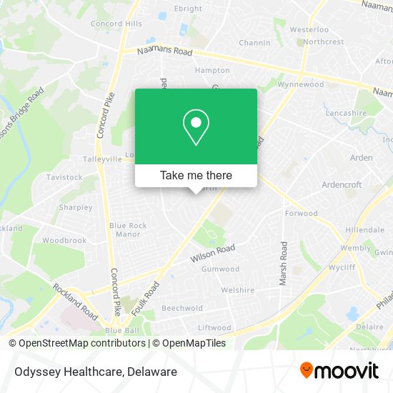 Odyssey Healthcare map