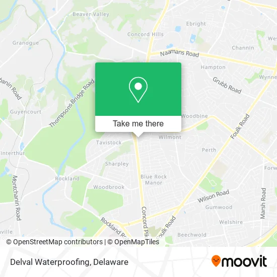 Delval Waterproofing map
