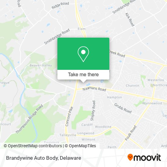 Brandywine Auto Body map