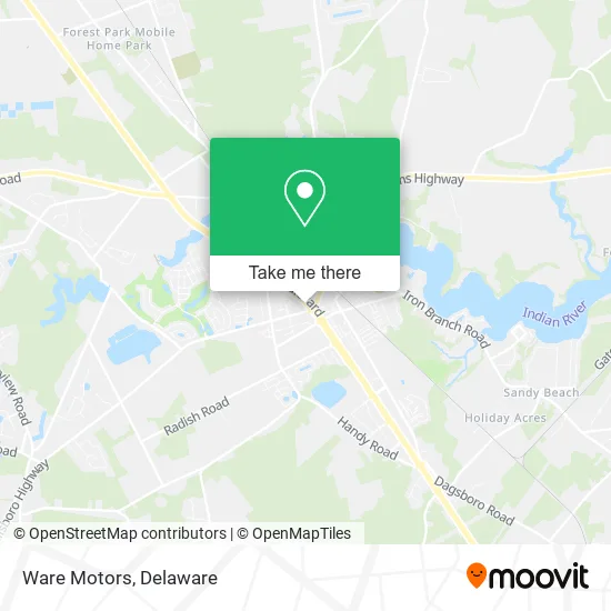 Ware Motors map