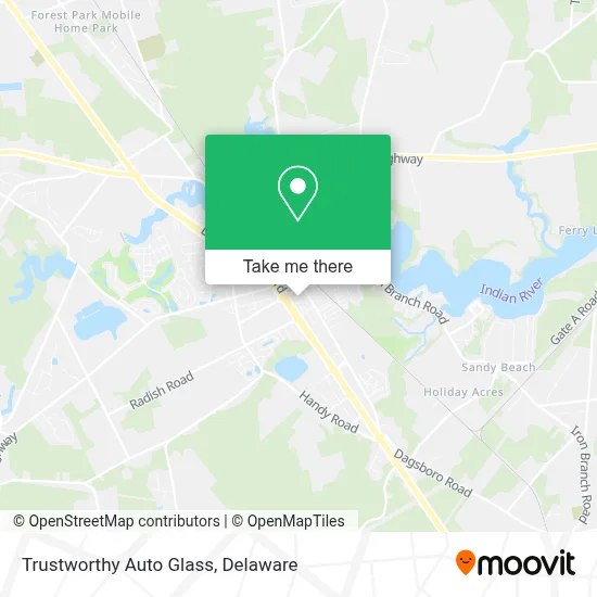 Trustworthy Auto Glass map