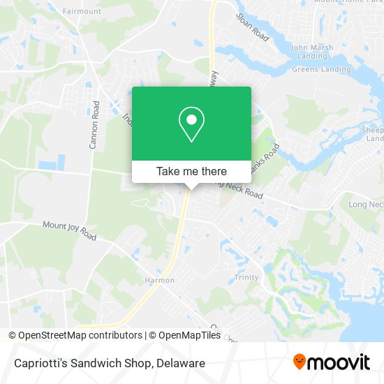 Capriotti's Sandwich Shop map