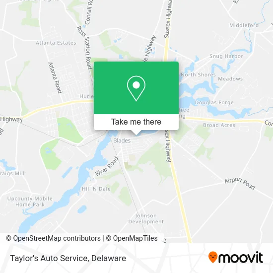 Taylor's Auto Service map