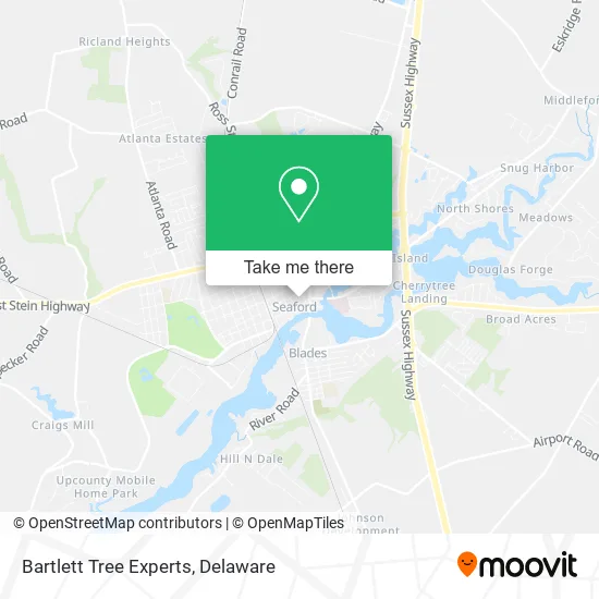 Bartlett Tree Experts map