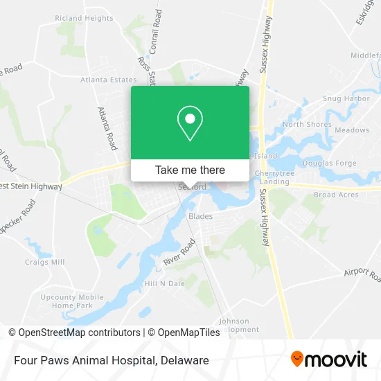 Four Paws Animal Hospital map