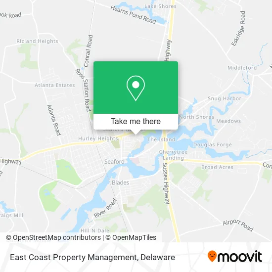 East Coast Property Management map