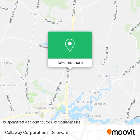Callaway Corporations map