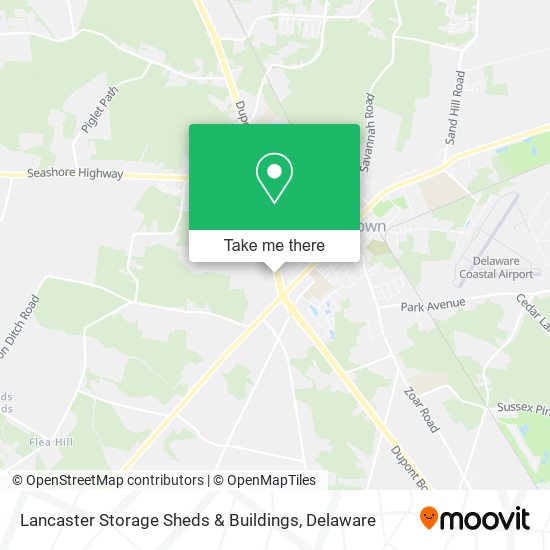 Lancaster Storage Sheds & Buildings map