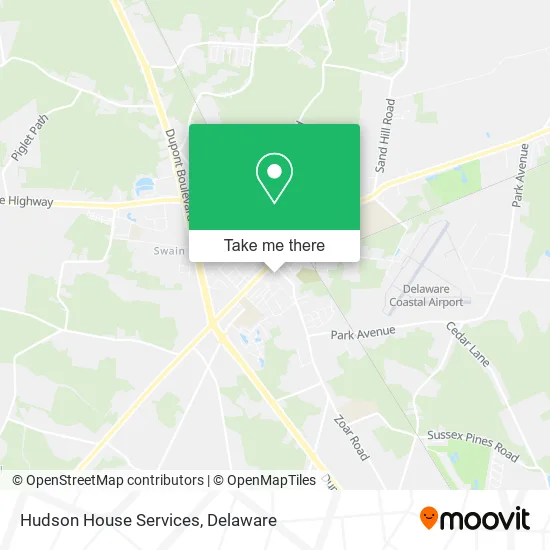 Hudson House Services map