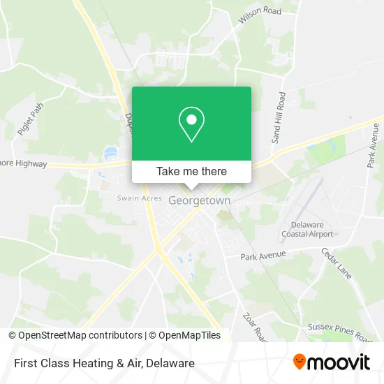 First Class Heating & Air map