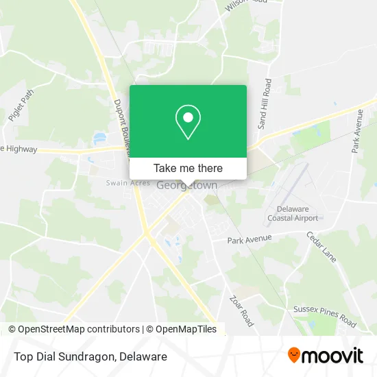 Top Dial Sundragon map