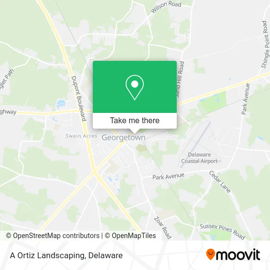 A Ortiz Landscaping map