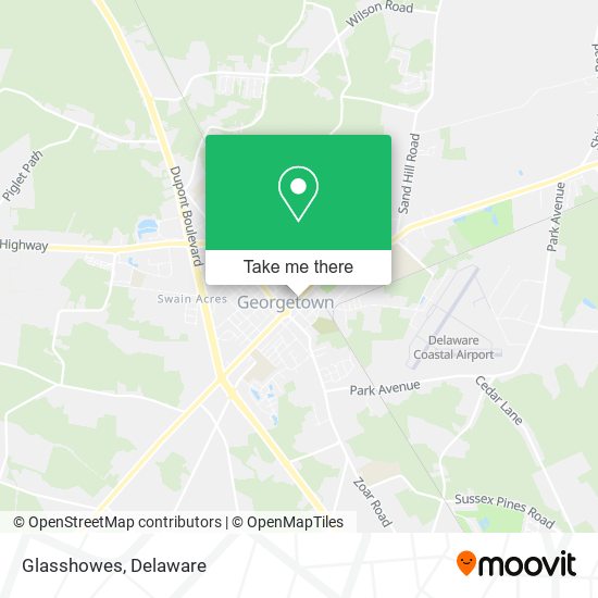 Mapa de Glasshowes