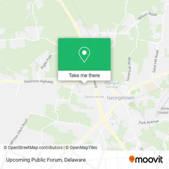 Upcoming Public Forum map