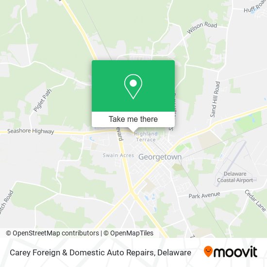 Mapa de Carey Foreign & Domestic Auto Repairs