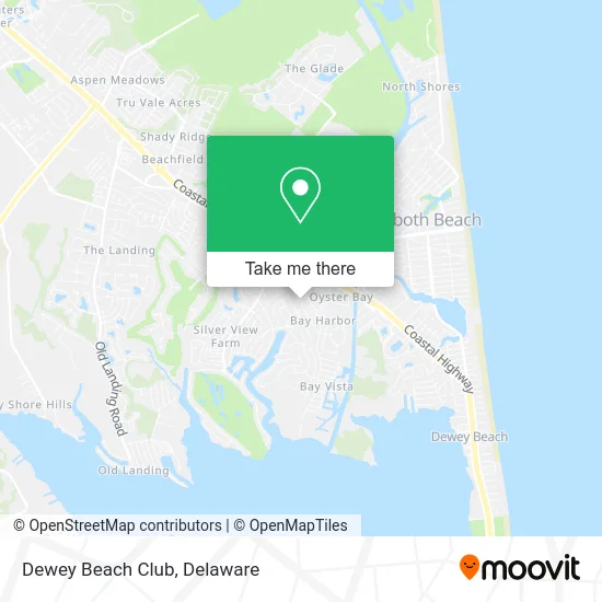 Dewey Beach Club map