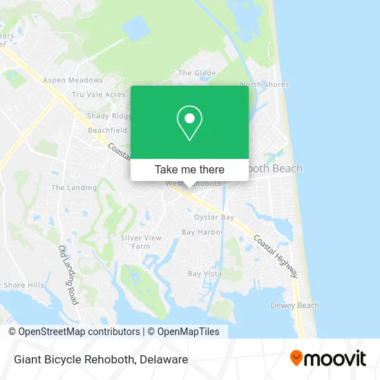 Giant Bicycle Rehoboth map