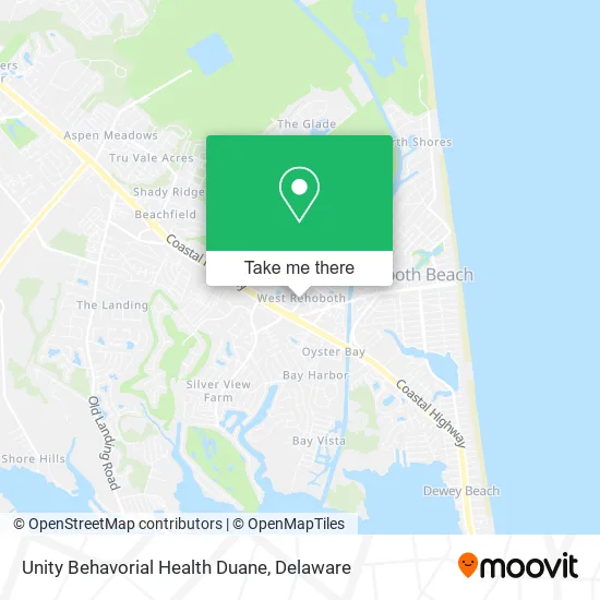 Unity Behavorial Health Duane map