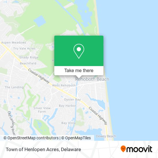 Town of Henlopen Acres map