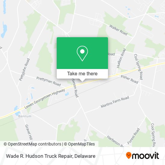 Wade R. Hudson Truck Repair map