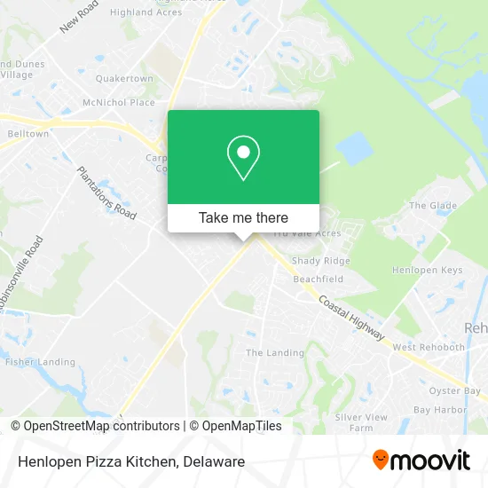 Henlopen Pizza Kitchen map