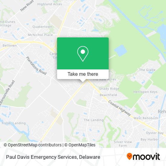 Paul Davis Emergency Services map