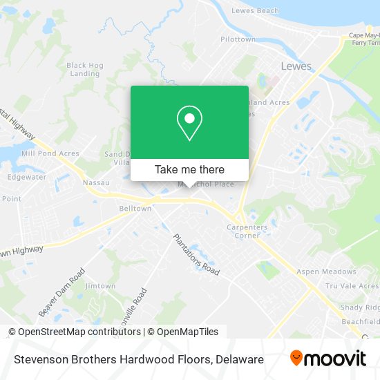 Mapa de Stevenson Brothers Hardwood Floors